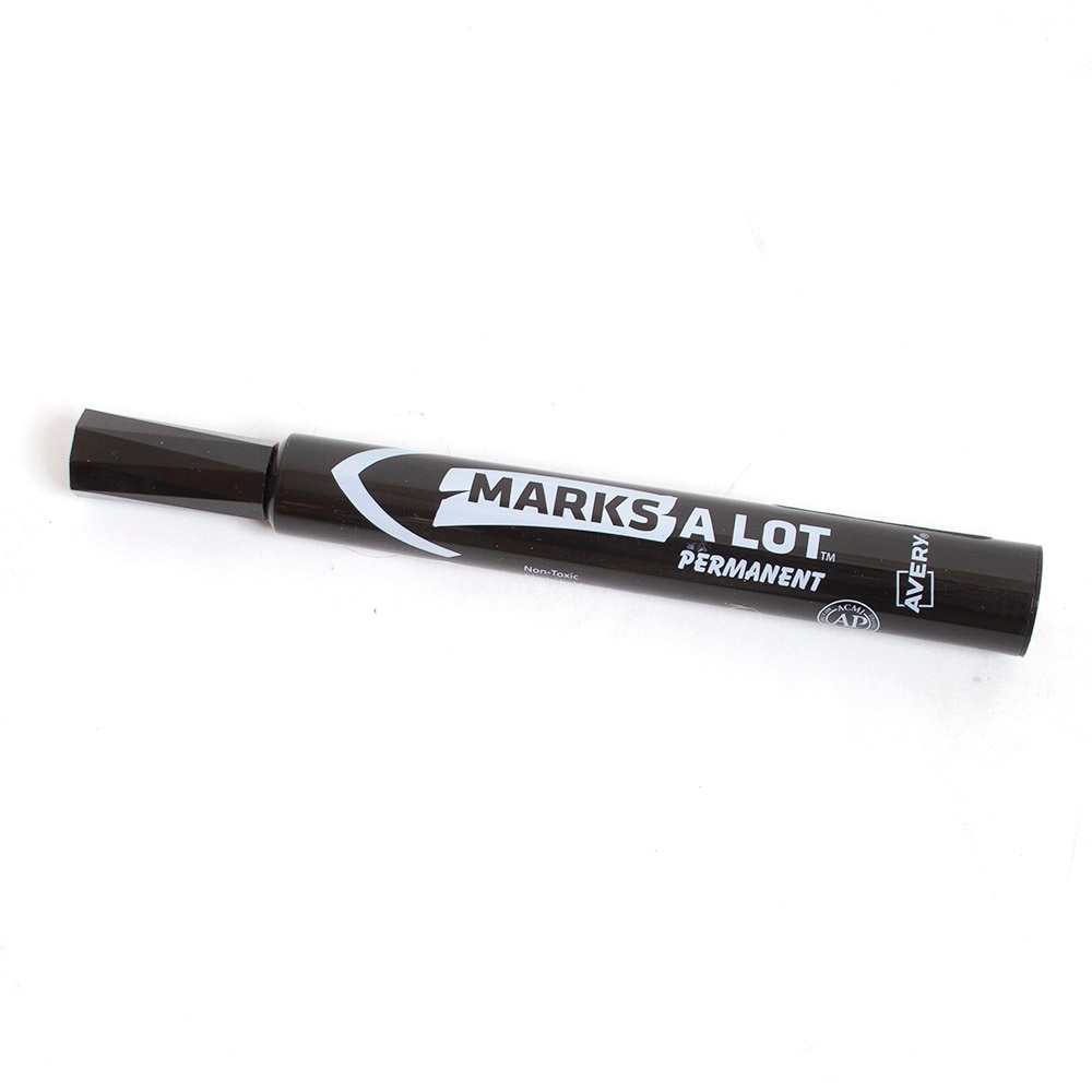 Markers, Art & School, Avery, Marks-A-Lot, Black, Large, Chisel Tip, 49676